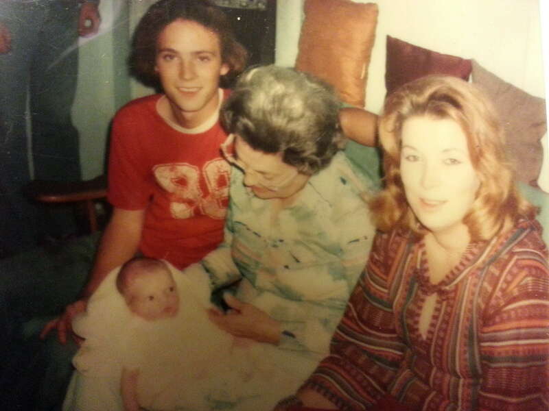 4 Generations: Christopher William Massey, Elizabeth Greene Wilmer (Nana), Elizabeth Wilmer Connell (Mother), and Angela Nicole' Massey (Daughter). October 1976.