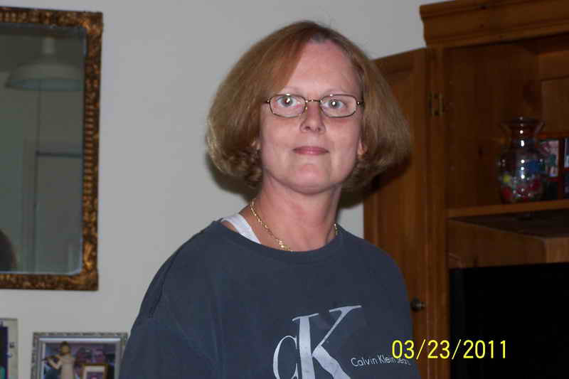 Janit E (Lovett) Massey, 53, at home in Wilton, NC